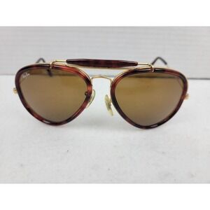 Vtg Ray-Ban W0743 62-14 Sunglasses Traditionals Outdoorsman Style G Tort Aviator